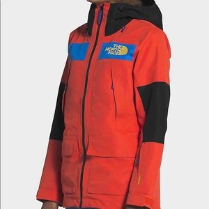 The North Face red jacket waterproof